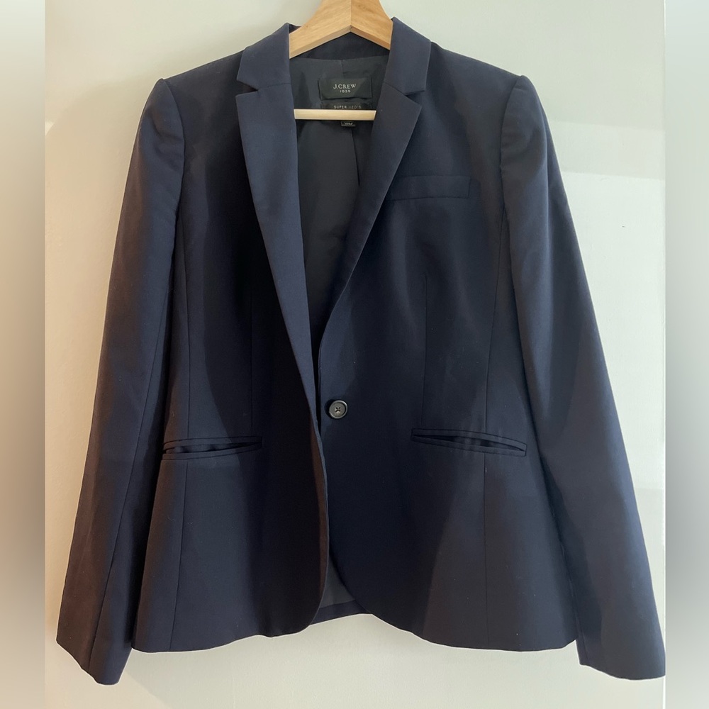 J. Crew Super 120 wool 1035 blazer - Navy - size 6